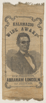 [Lincoln 1860 campaign ribbon]