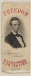 [Lincoln 1860 campaign ribbon]