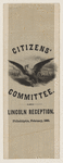 [Lincoln 1860 campaign ribbon]