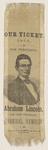 [Lincoln 1860 campaign ribbon]