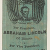 [Lincoln 1860 campaign ribbon]