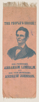 [Lincoln 1864 campaign ribbon]