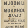[Lincoln 1864 campaign ribbon]