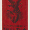 [Lincoln 1864 campaign ribbon]