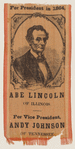 [Lincoln 1864 campaign ribbon]