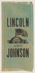 [Lincoln 1864 campaign ribbon]