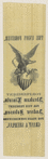 [Lincoln 1864 campaign ribbon]