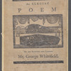 An elegiac poem