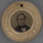 [Lincoln 1860 button]
