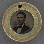 [Lincoln 1860 button]