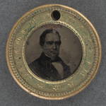 [Lincoln 1860 button]