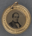 [Lincoln-Hamlin button]
