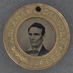 [Lincoln-Hamlin button]