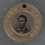 [Lincoln-Hamlin button]
