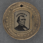 [Lincoln-Johnson button]