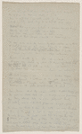 Holograph draft letter
