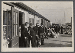 Farmers hanging around the market, Annapolis, Maryland.