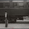 Man in railroad station, Manchester, Georgia.