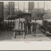 Meeting casket at railroad station. Shelbyville, Indiana.