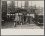 Meeting casket at railroad station. Shelbyville, Indiana.