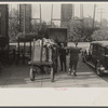 Meeting casket at railroad station. Shelbyville, Indiana.