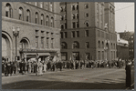 People waiting for parade to pass, Omaha, Nebraska.
