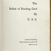 The Ballad of Reading Gaol