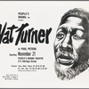 Broadside or program for Paul Peters' production of Nat Turner