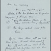 Letter to Miss Waterbury