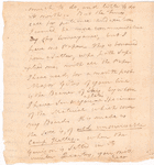 Letter from Alexander McDougall