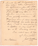 Letter from James Lovell