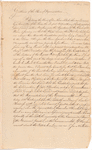 Document, John Hancock to the Massachusetts House of Representatives