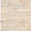 Letter from Arthur Lee