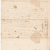 Letter from Arthur Lee