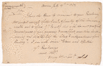 Letter to [George Washington]