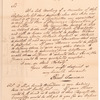 Letter from Samuel Freeman
