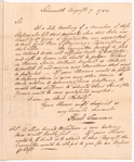 Letter from Samuel Freeman