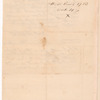 Letter from Nathaniel Thacher