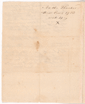 Letter from Nathaniel Thacher