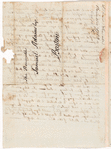 Letter from David Sewall