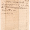 Letter to an unidentified correspondent