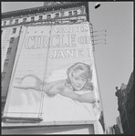 Billboard for the motion picture Circle of Love (La Ronde) at the De Mille Theater (47th and Broadway, New York City) featuring Jane Fonda (#1)