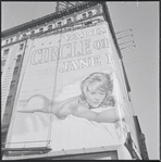 Billboard for the motion picture Circle of Love (La Ronde) at the De Mille Theater (47th and Broadway, New York City) featuring Jane Fonda (#6)