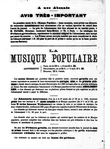 La Musique populaire 