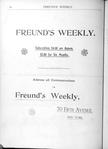 Freund's weekly