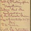 Volume 5, Record of the nos. of photographic negatives taken thru the cañons of the Colorado River May 25th, 1889 to Apr. 26, '90 by F.A. Nims & Robt. B, Stanton