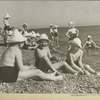 Children of workers of Trekhgornoi Factory at Adler beach on the Black Sea