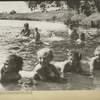 Belarusian children on a river in Minsk
