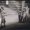 Unidentified actor, Ethel Merman, Clifford Sales, Marlene Cameron, Camilla De Witt, and Nancy Jean Raab in the stage production Annie Get Your Gun