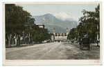 Pikes Peak  Avenue from Colorado Springs, Colorado.